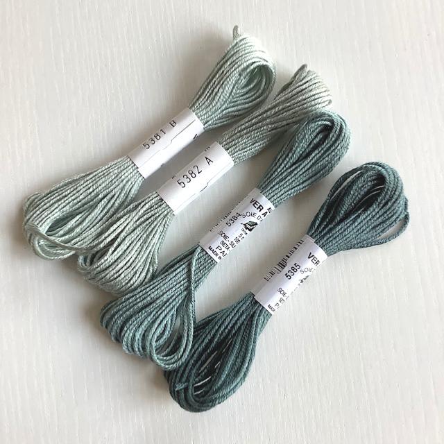 Hilo Soie d'Alger - Azul Verdoso "Louis XV" nº 5385