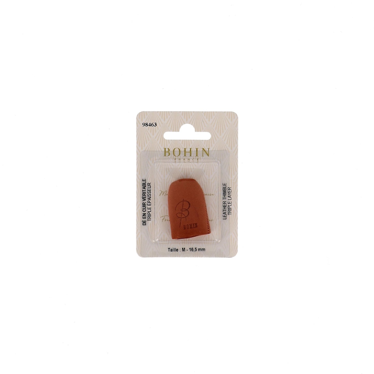 Dedal Cuero Triple Espesor Bohin