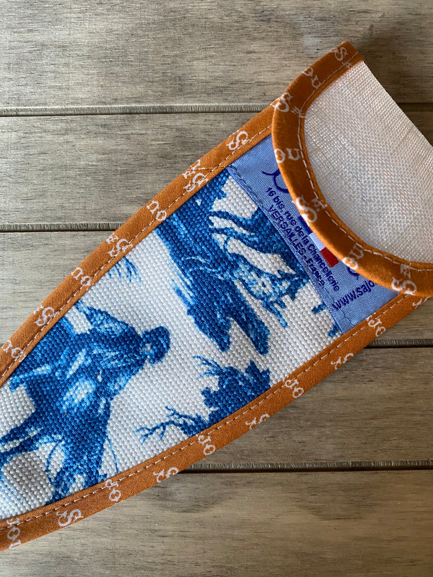 Tijeras Cigüeña Grande + Estuche Toile de Jouy - Sajou.