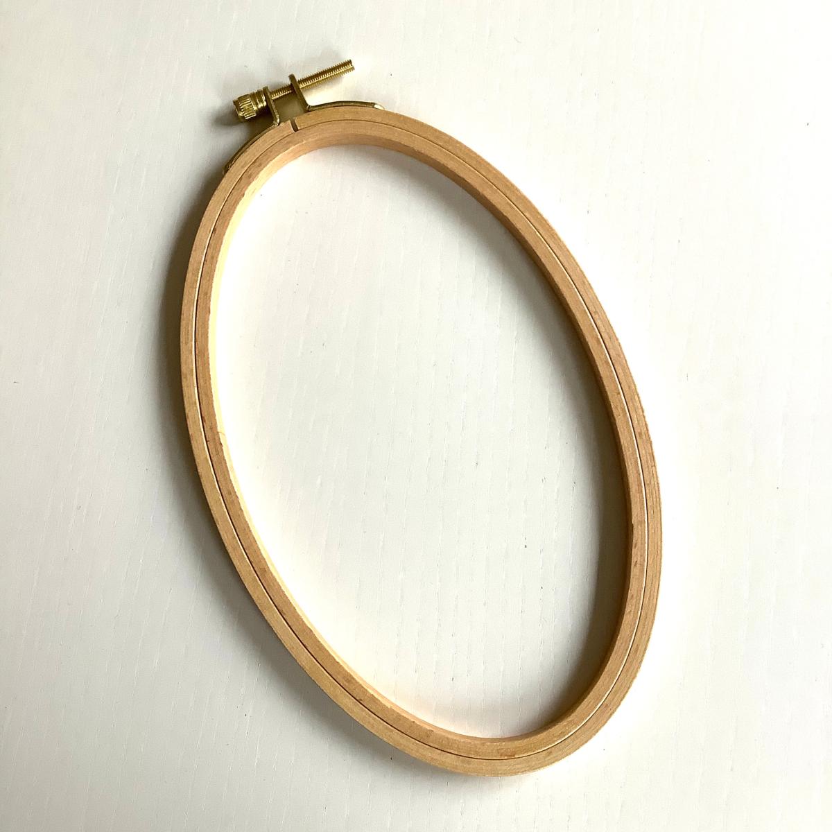 Bastidor de Madera Ovalado 5" x 9" ( 13 x 21 cm)