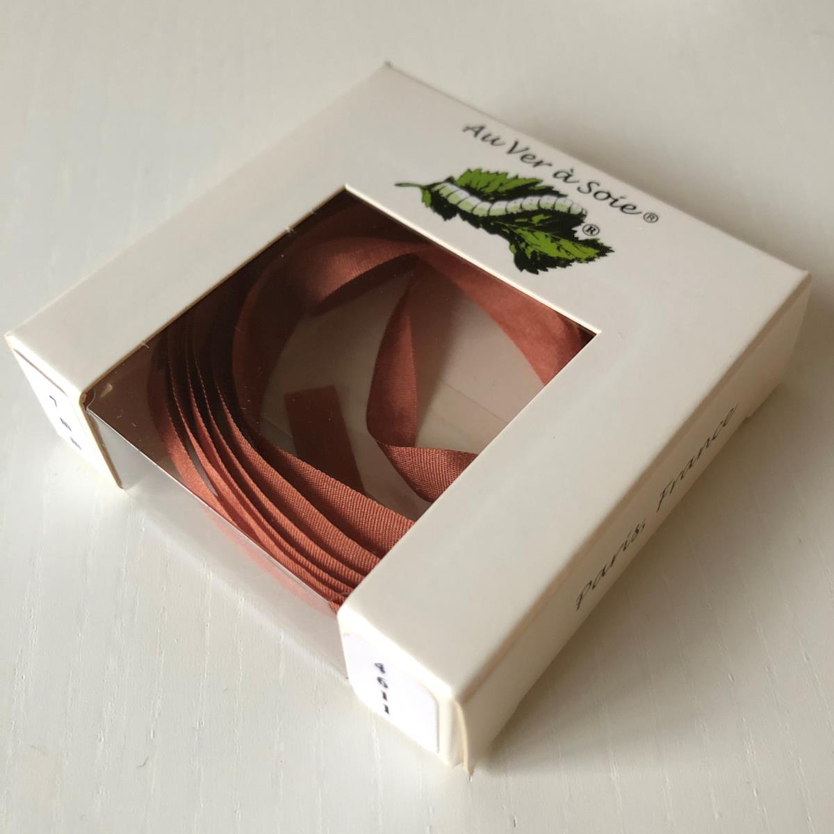 Cinta de seda 7mm Au ver à soie Otoño 4611