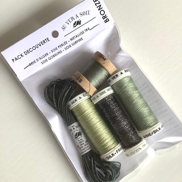 Pack Hilo de Seda Gobelins-Surfine - Bronce