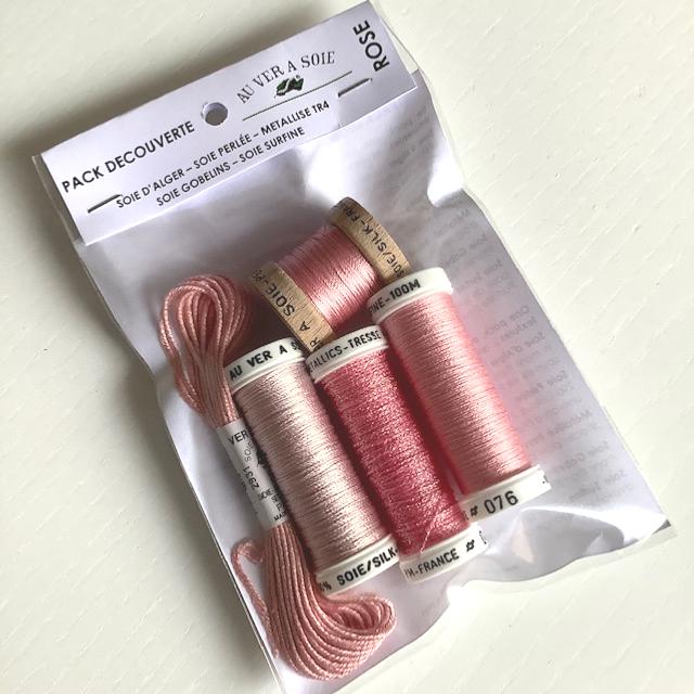 Pack Hilo de Seda Gobelins-Surfine - Rosa