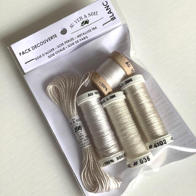 Pack Hilo de Seda Oval-París - Blanco