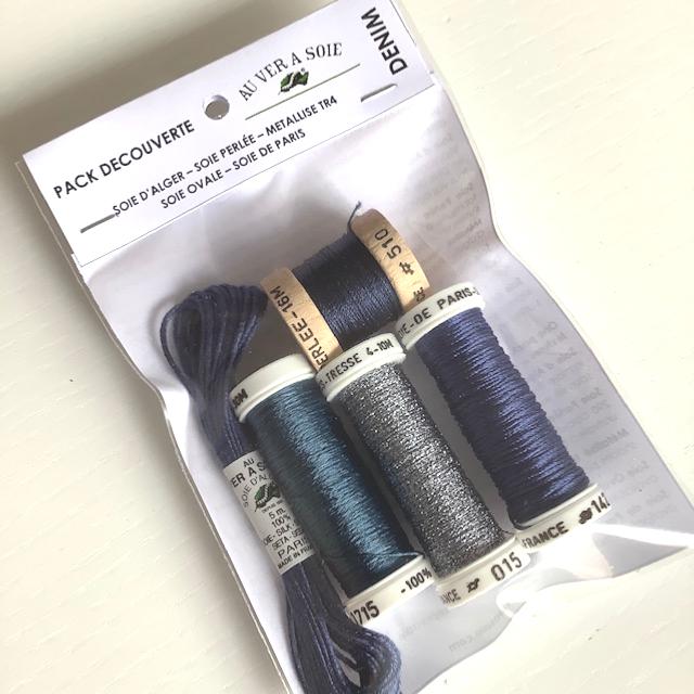 Pack Hilo de Seda Oval-Paris - Denim