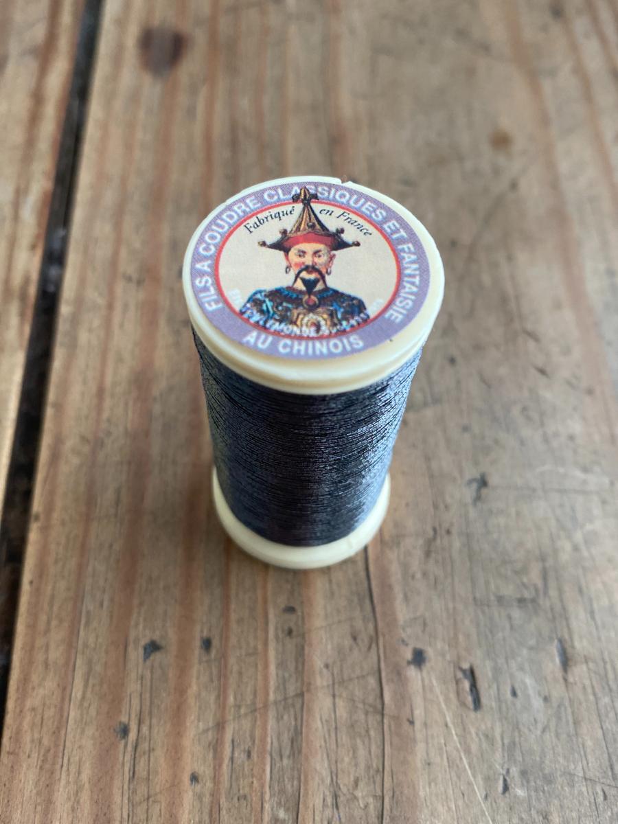 Hilo Metalizado "Fil au chinois" Sajou Plata Vieja - Gris Oscuro 165