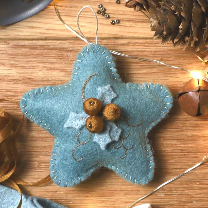 Vídeotutorial + PDF Adorno Navideño - Estrella