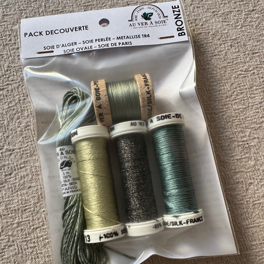 Pack Hilo de Seda Oval-París Bronce