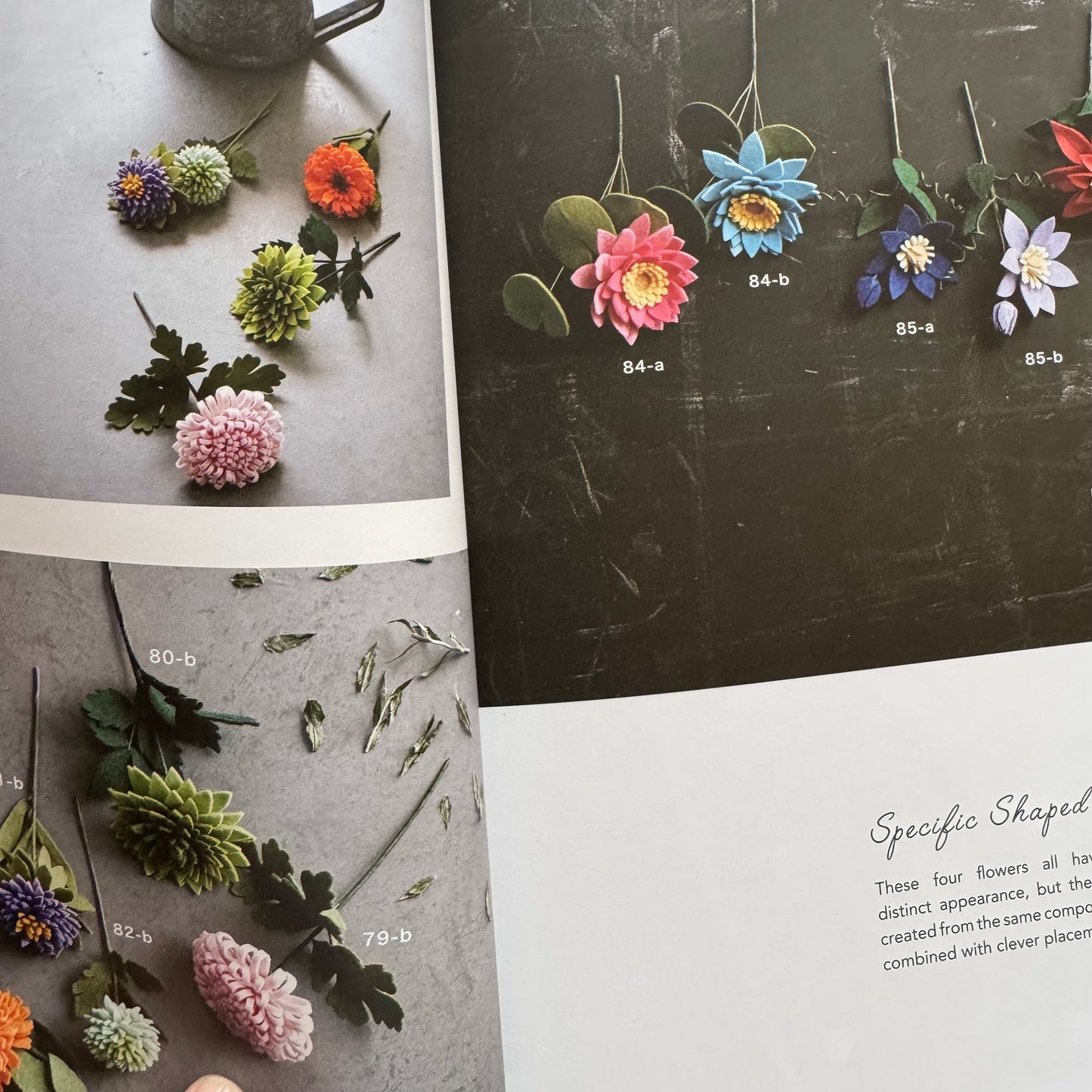 Libro "101 Beautiful Felt Flowers: Step-by-stepm Instructions and Full Size Patterns". Pieni Sieni
