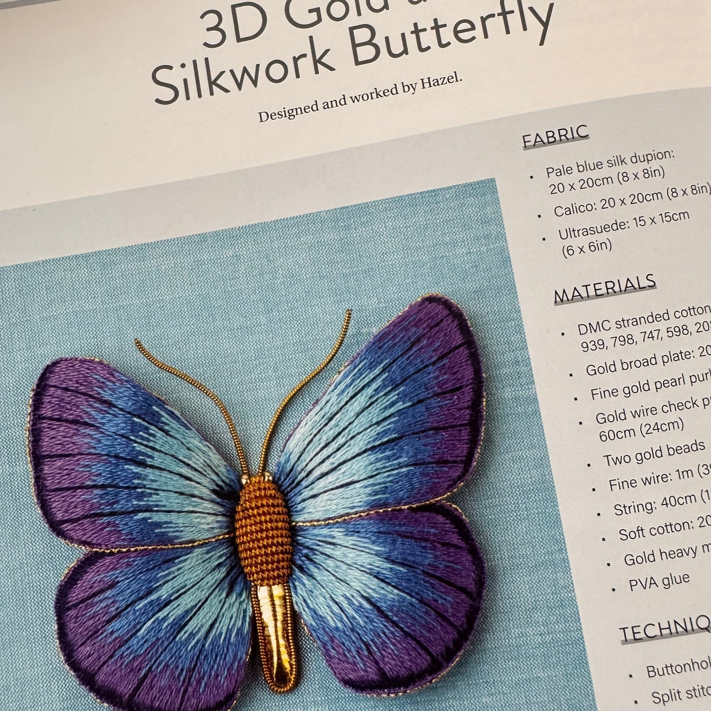 Libro "Goldwork and Silk Shading Inspired by Nature". Hazel Everett