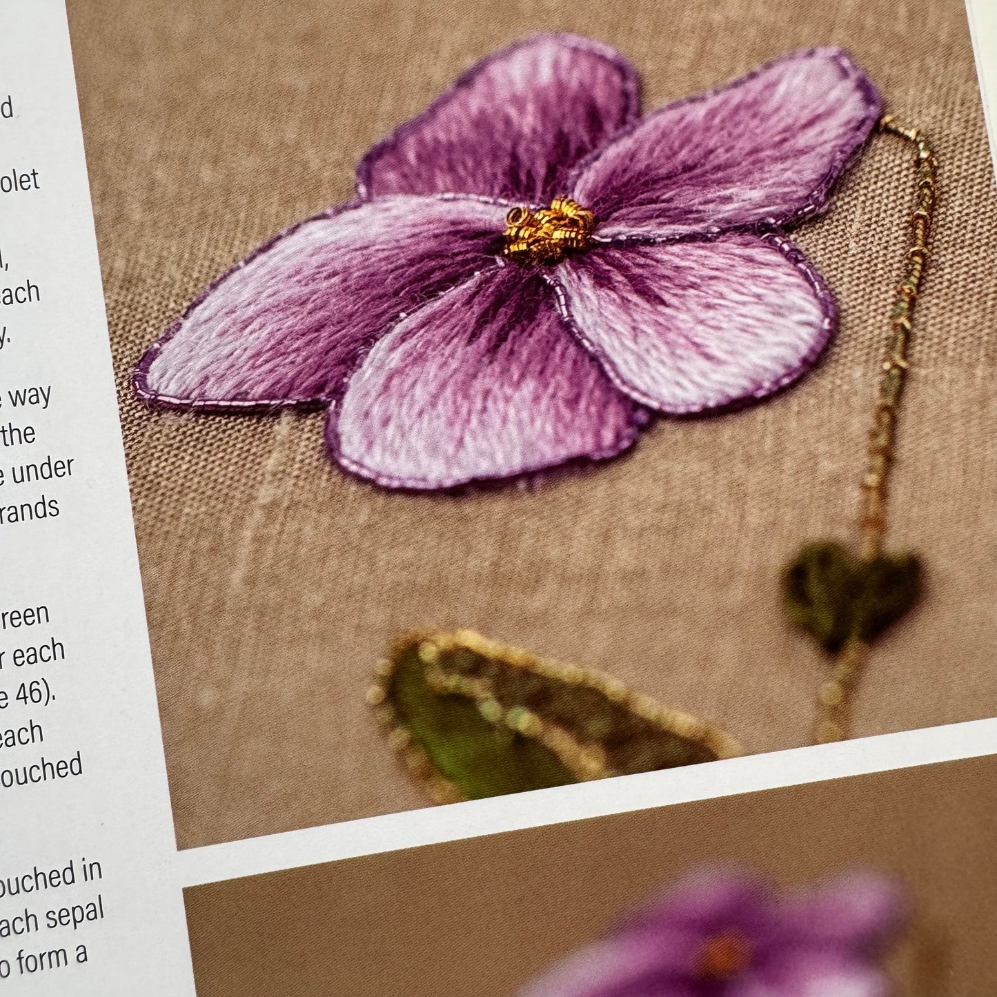 Libro "Goldwork and Silk Shading Inspired by Nature". Hazel Everett