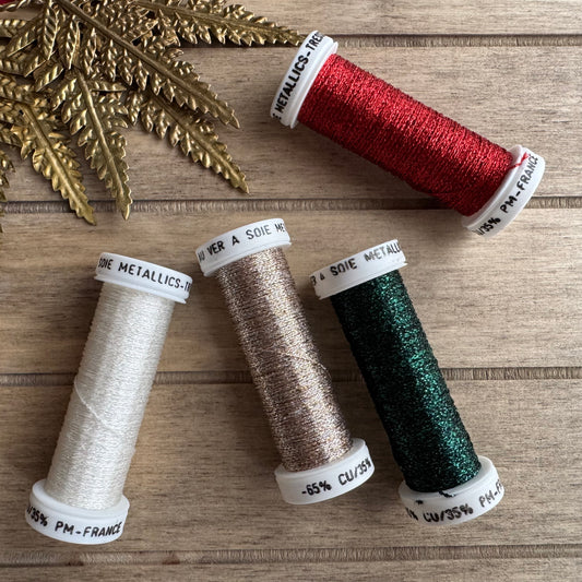 Selección Hilo Metalizado Navidad - Verde Oscuro