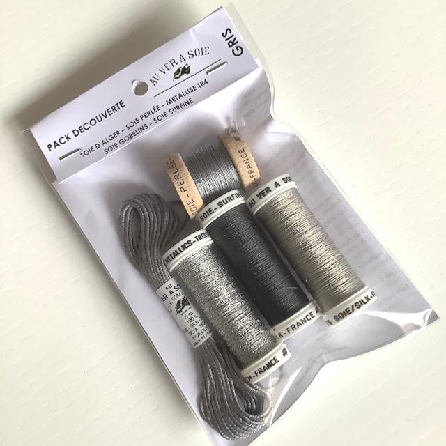 Pack Hilo de Seda Gobelins-Surfine - Gris