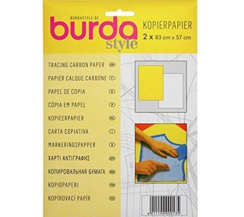 Papel de Calco para Tela Burda - Color Blanco Amarillo